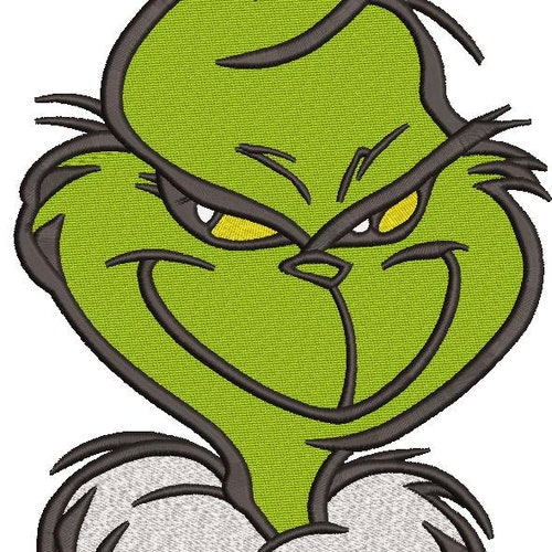 The Grinch Applique Machine Embroidery Design Embroidery Etsy
