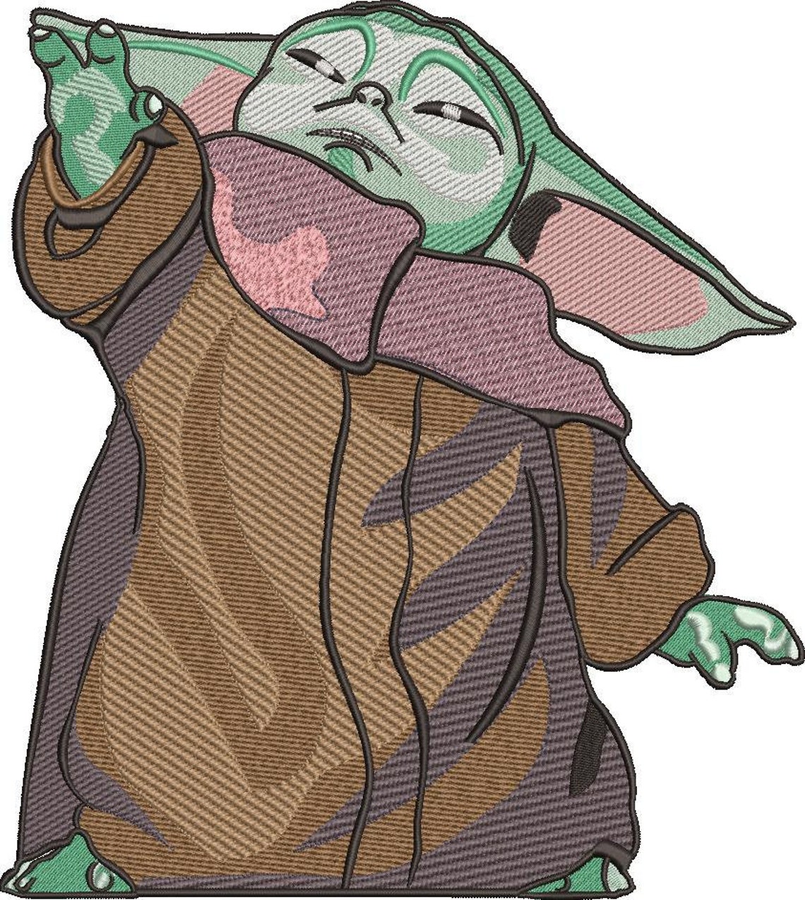 Baby Yoda Embroidery pattern Etsy