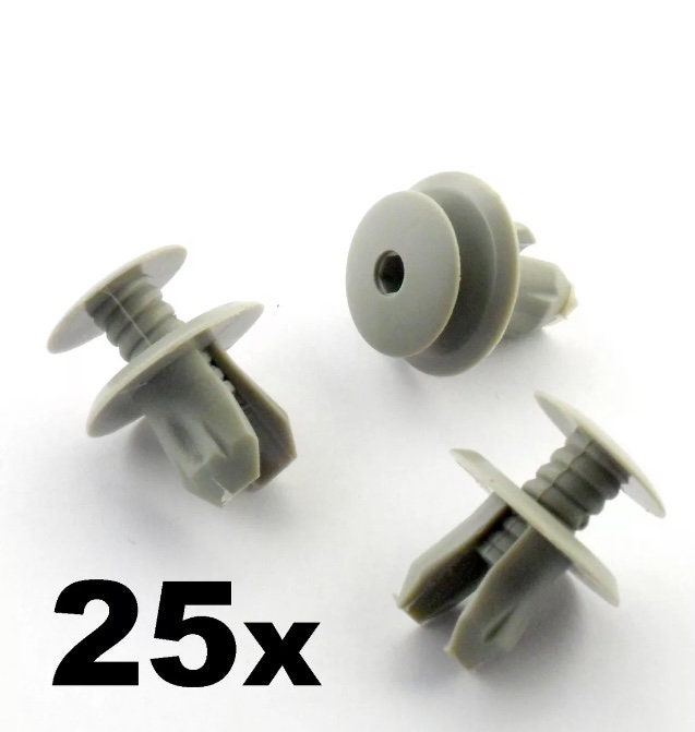 10x Interior Floor Trim Clips For VW T5 T6 – LST Brand, White Plastic, OEM Fit CL-00444-003 X10