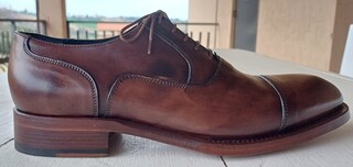 Soletto Memory Foam Scarpe Oxford Uomo British Passport - Vera Pelle, , Made In Italy Ecco Scarpe Uomo