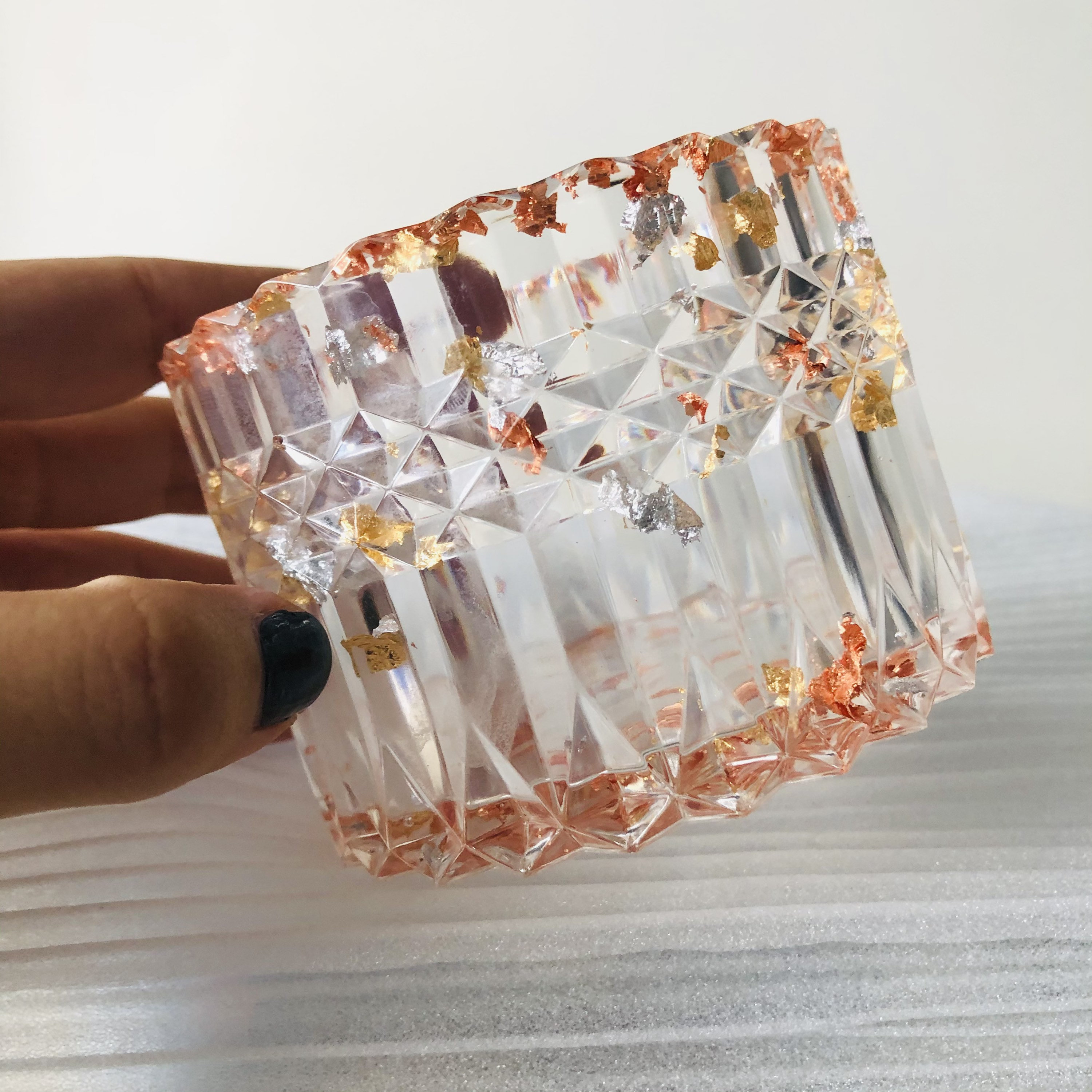 Resin jewelry box custom made Resin gift personalized Etsy