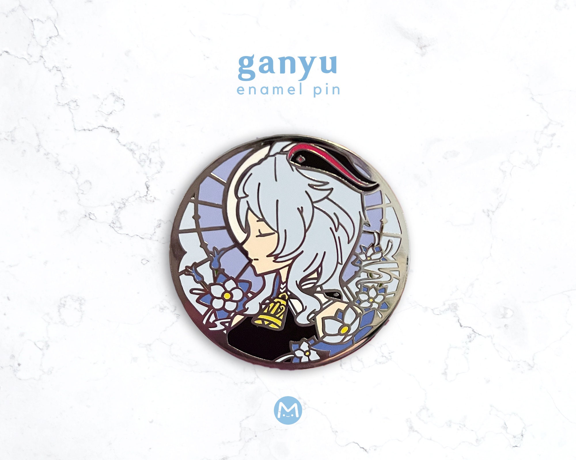 Genshin Impact Ganyu Autumn Festival Glow in the Dark Enamel Pin
