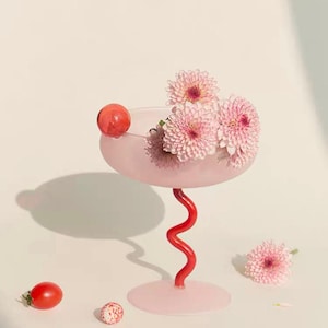 Cristalería de burbujas / cócteles / regalo para el hogar / cristalería elegante / cristalería hecha a mano / inauguración de la casa / juego de vasos / copas de cristal / vasos para martini