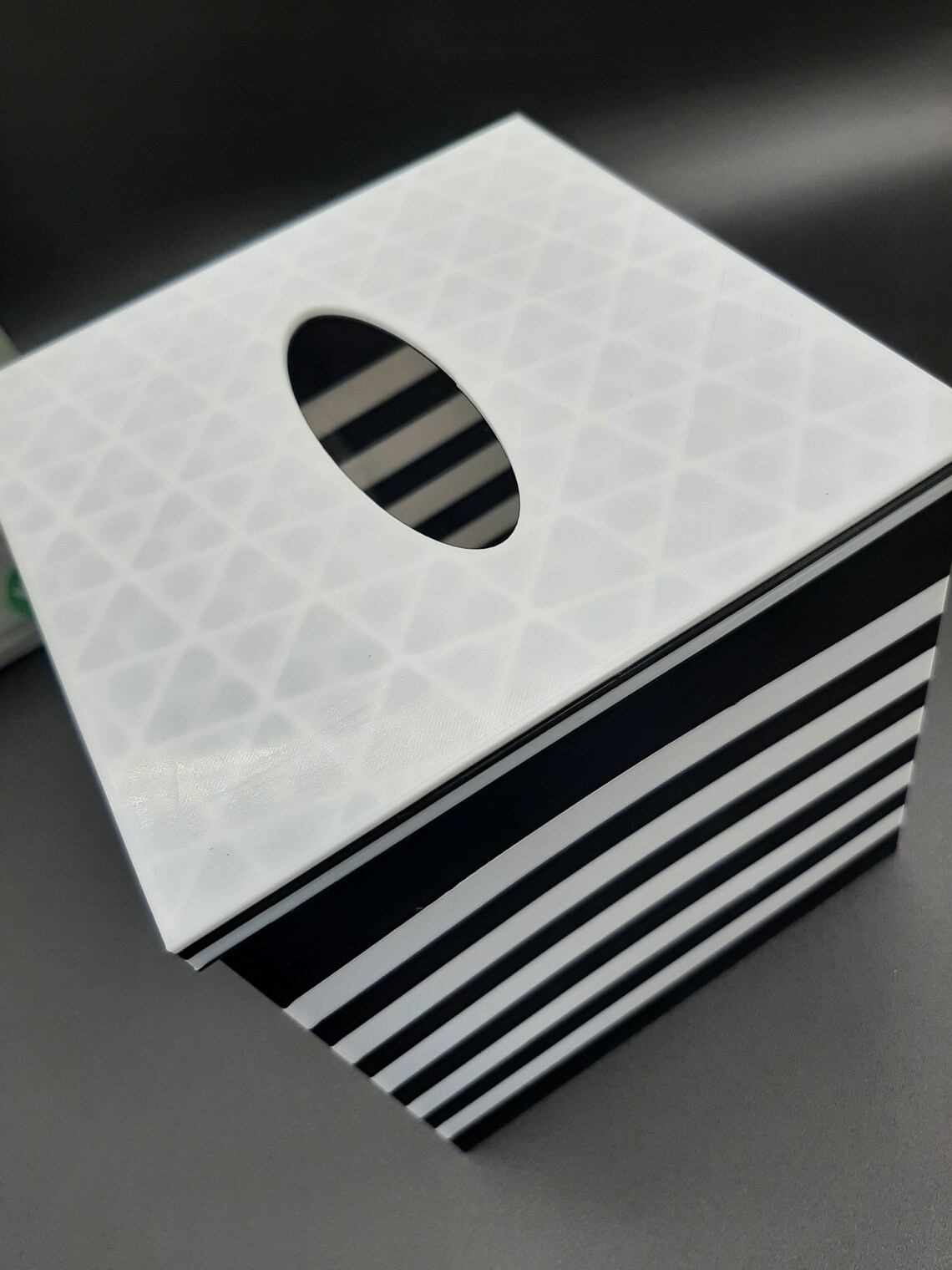 Black and White tissue box cover Etsy