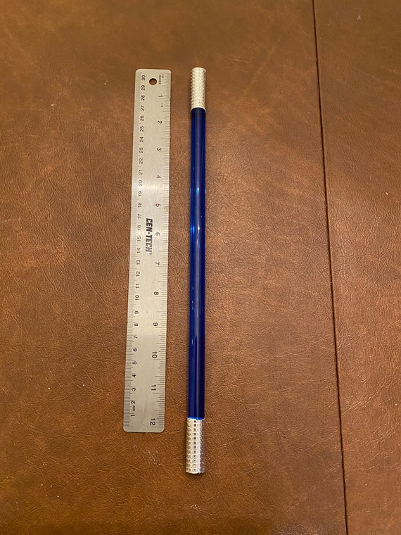 Lucite magic wand blue with silver tips