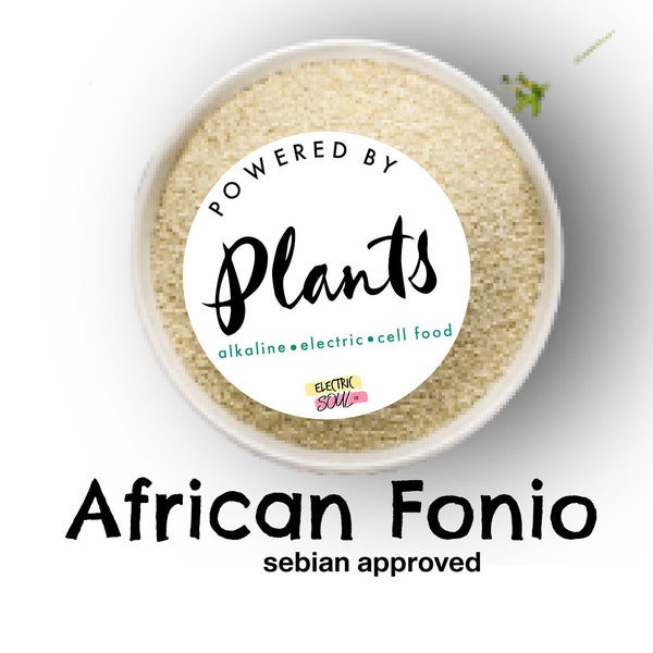 FONIO, African Grain of Life, Rice or Grits Alternative, Energy Foods, Sebian Approved, Alkaline High pH, Vegan, Organic Non GMO