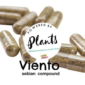 WILD GROWN Viento, Energizer, Cleanser, Revitializer, Sebian Cell Food, Oxygen Rich Alkaline Herbs, Non-hybrid Herbs, Healthy Living, Vegan