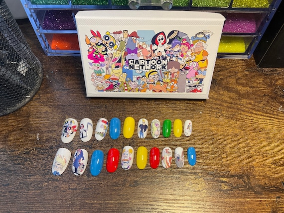 Full Set of Acrylic Nails.. Old Cartoons 90s CARTOON - Etsy Ireland Full Set of Acrylic Nails.. Old Cartoons 90s CARTOON - Etsy Ireland