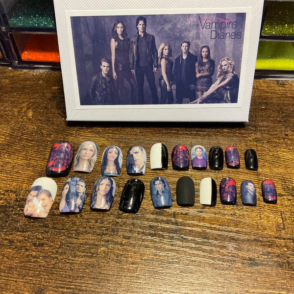 Vampire Nails - Etsy
