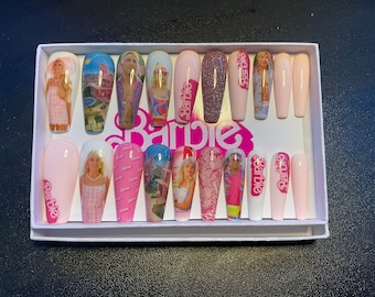 Volles Set mit 20x Nägel… inspiriert von Barbie (Film)