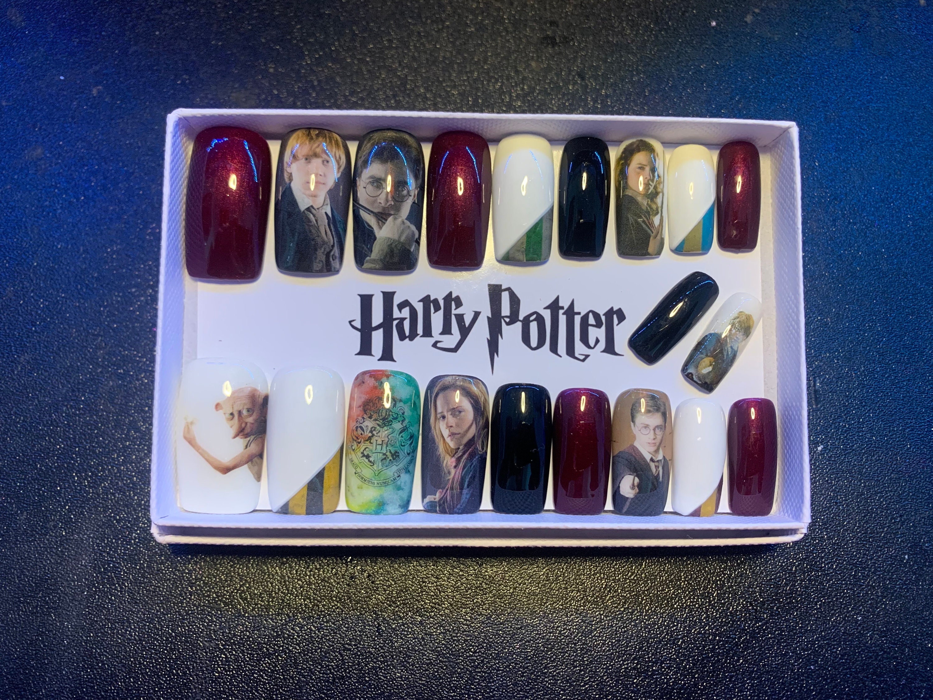 Harry Potter Nail Decals Stickers Waterslide Hogwarts Gryffindor Hufflepuff  Ravenclaw Slytherin Snitch More 