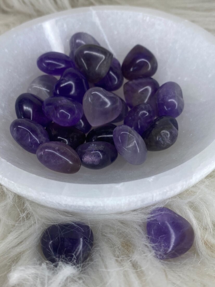 Mini Amethyst Hearts