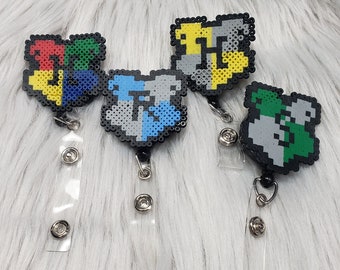 Draco Malfoy badge reel Harry Potter Slytherin retractable ID holder nurse teacher student tech gift idea Country Bear Crafting