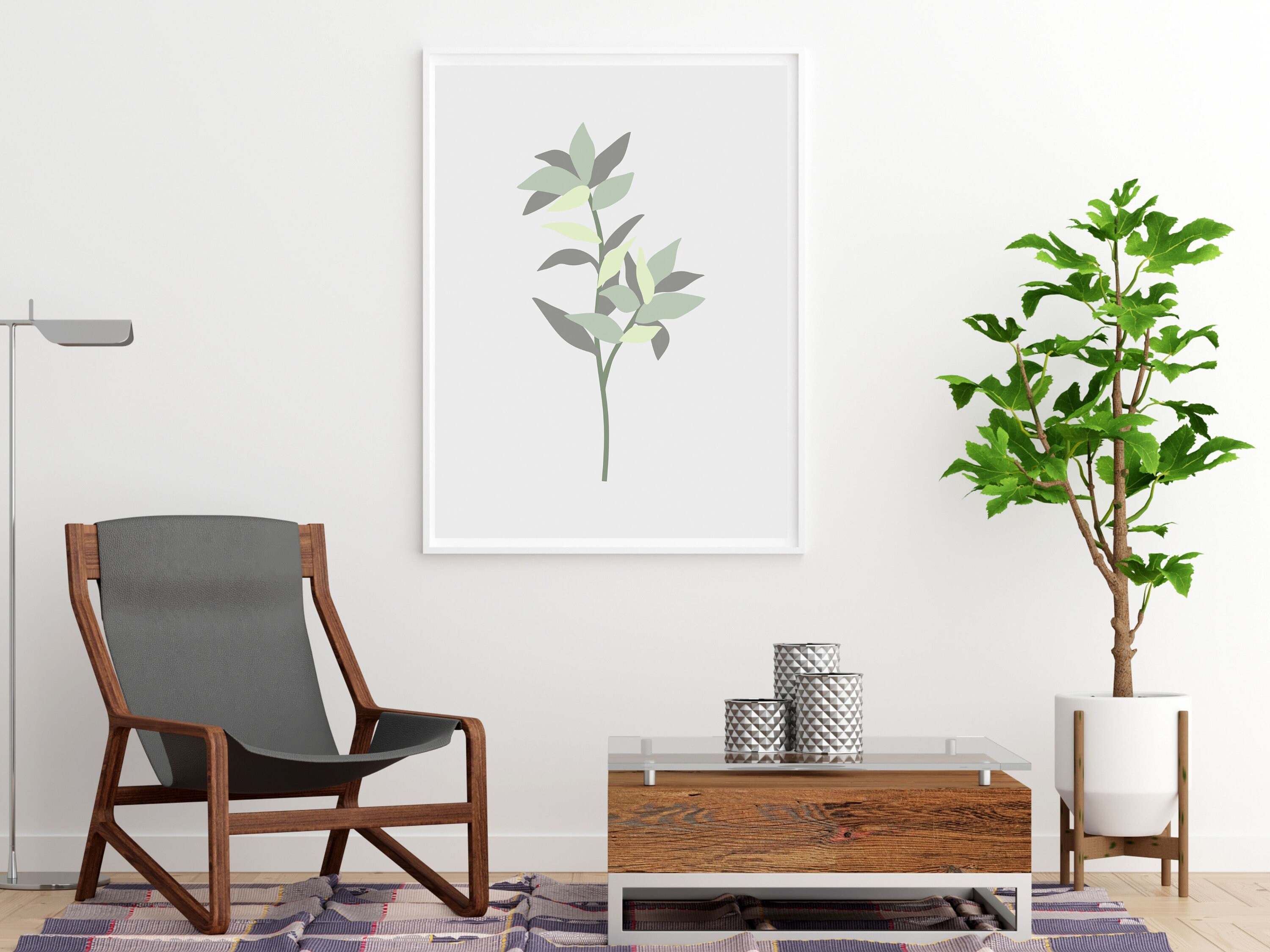 Botanical Art Print for Greenery House/Printable Wall Etsy