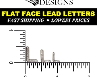 X-Ray Marker Flat Face Lead Letters and Numbers 1/2&quot;, 3/8&quot; & 1/4&quot;