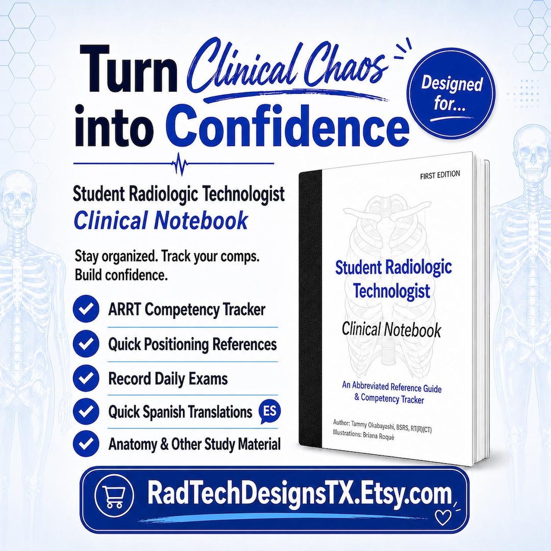 Rad Tech Student Clinical Booklet: Quick Reference Guide | ARRT ...