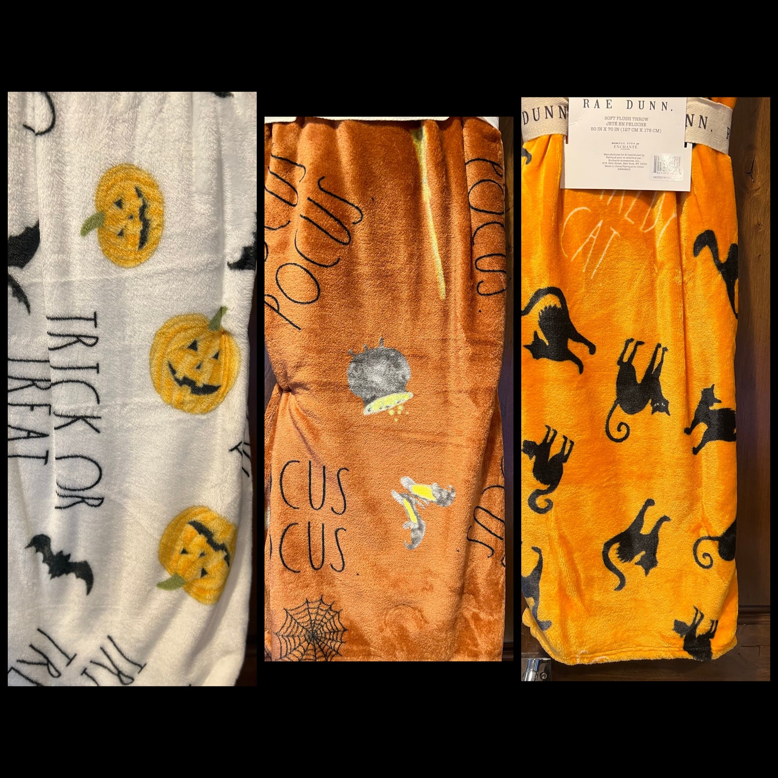 Halloween Blankets Rae Dunn Authentic Holiday Blankets Etsy