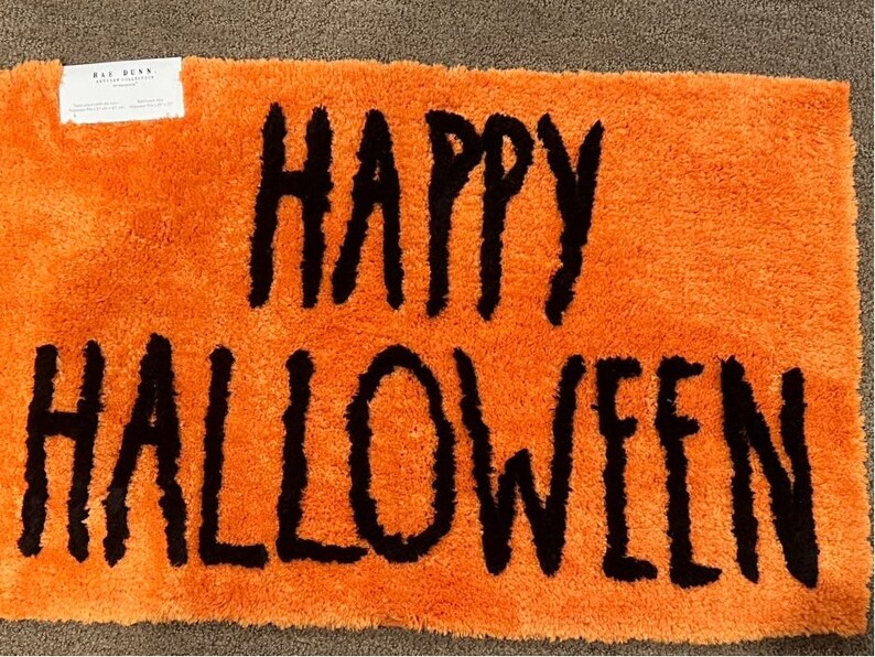 Halloween Bath Rugs Rae Dunn Bath Rugs Halloween Bath Mats Etsy