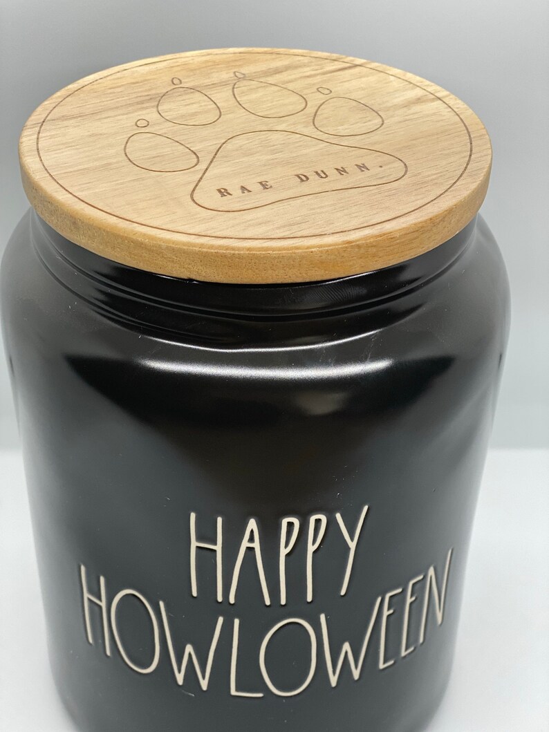 Rae Dunn Happy Howloween Canister Halloween Dog Treat Etsy