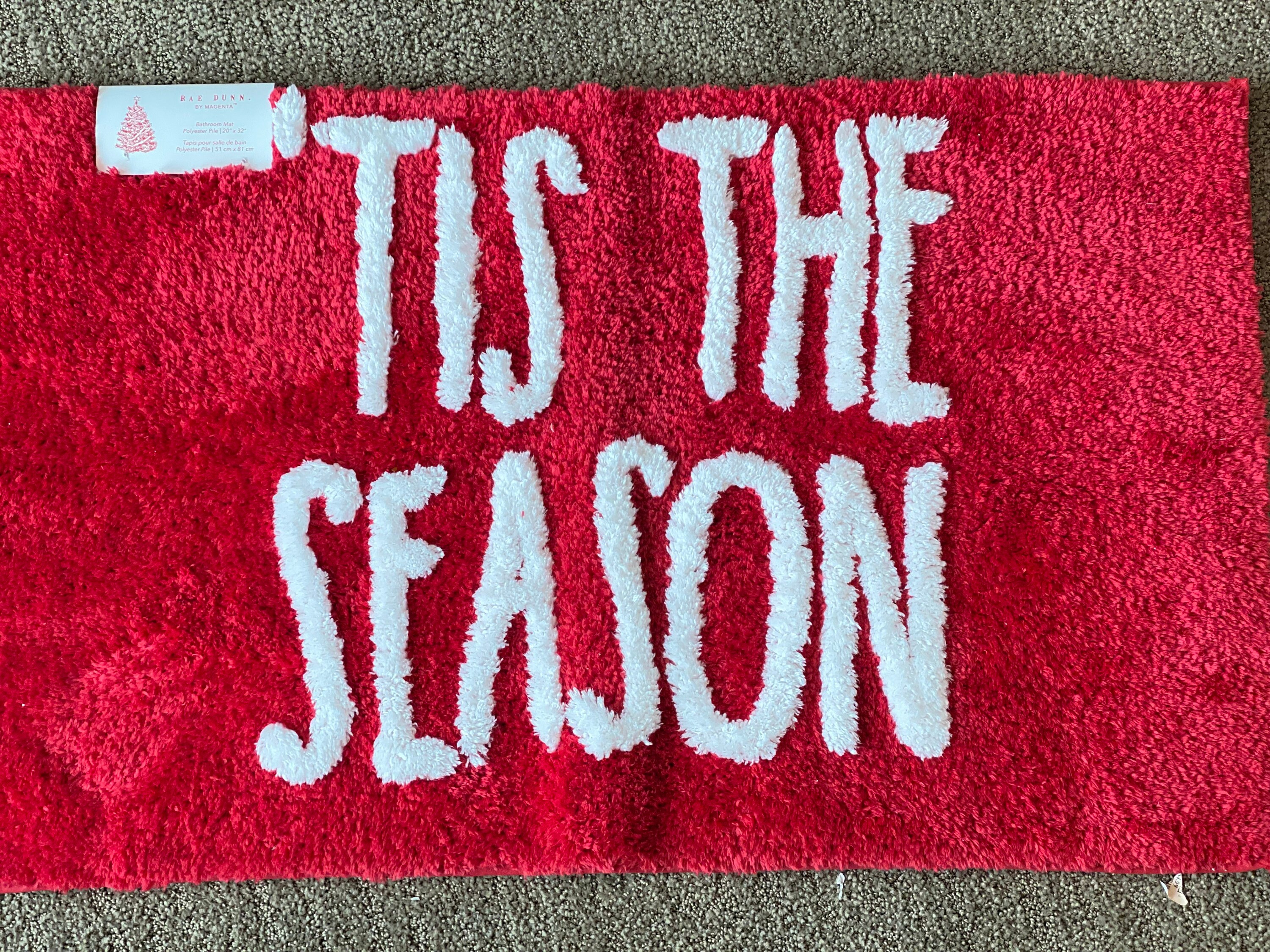 Christmas Bath Rugs Rae Dunn Bath Rugs Christmas Bath Mats Etsy