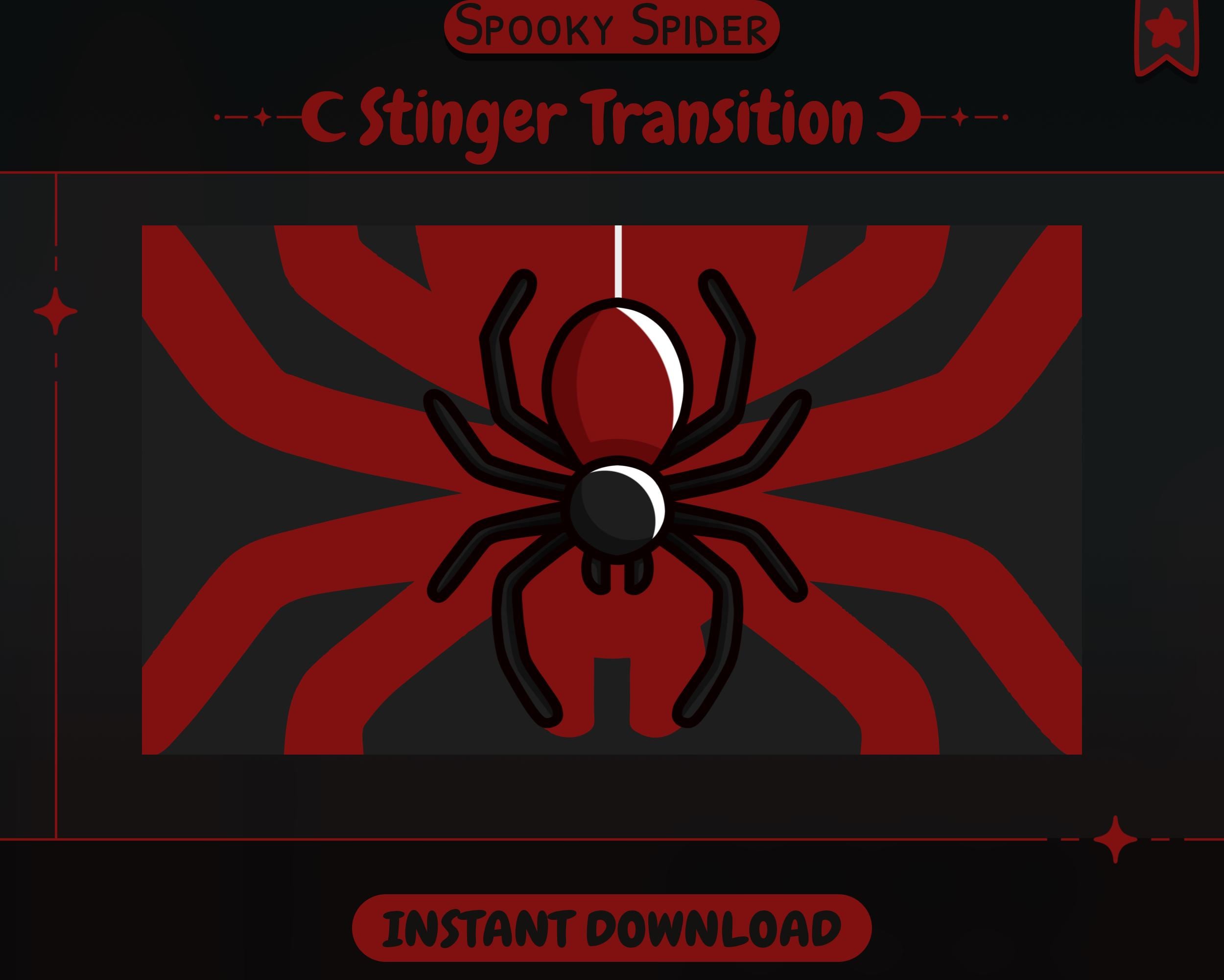 Cute Spider Stinger Transition - Twitch - Stream - Halloween - Horror ...