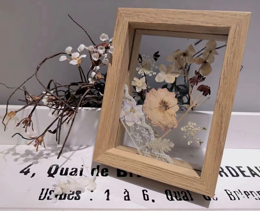 Pressed Dry Flowers With Frame Customized Your Own Gift by Etsy