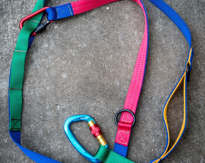 Adjustable Hemlock Leash LONG by Hemlock Hound | Hands-Free Option | Cross body