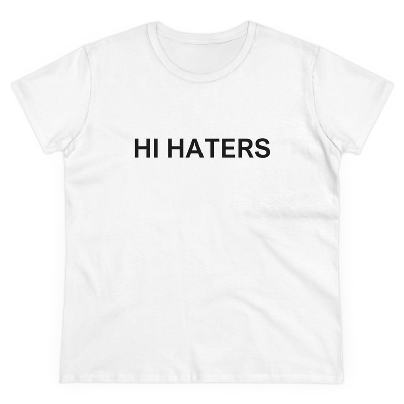 Hi Haters Bye Haters Baby Tee Y2K Aesthetic Tshirt Goth Girl Shirt ...