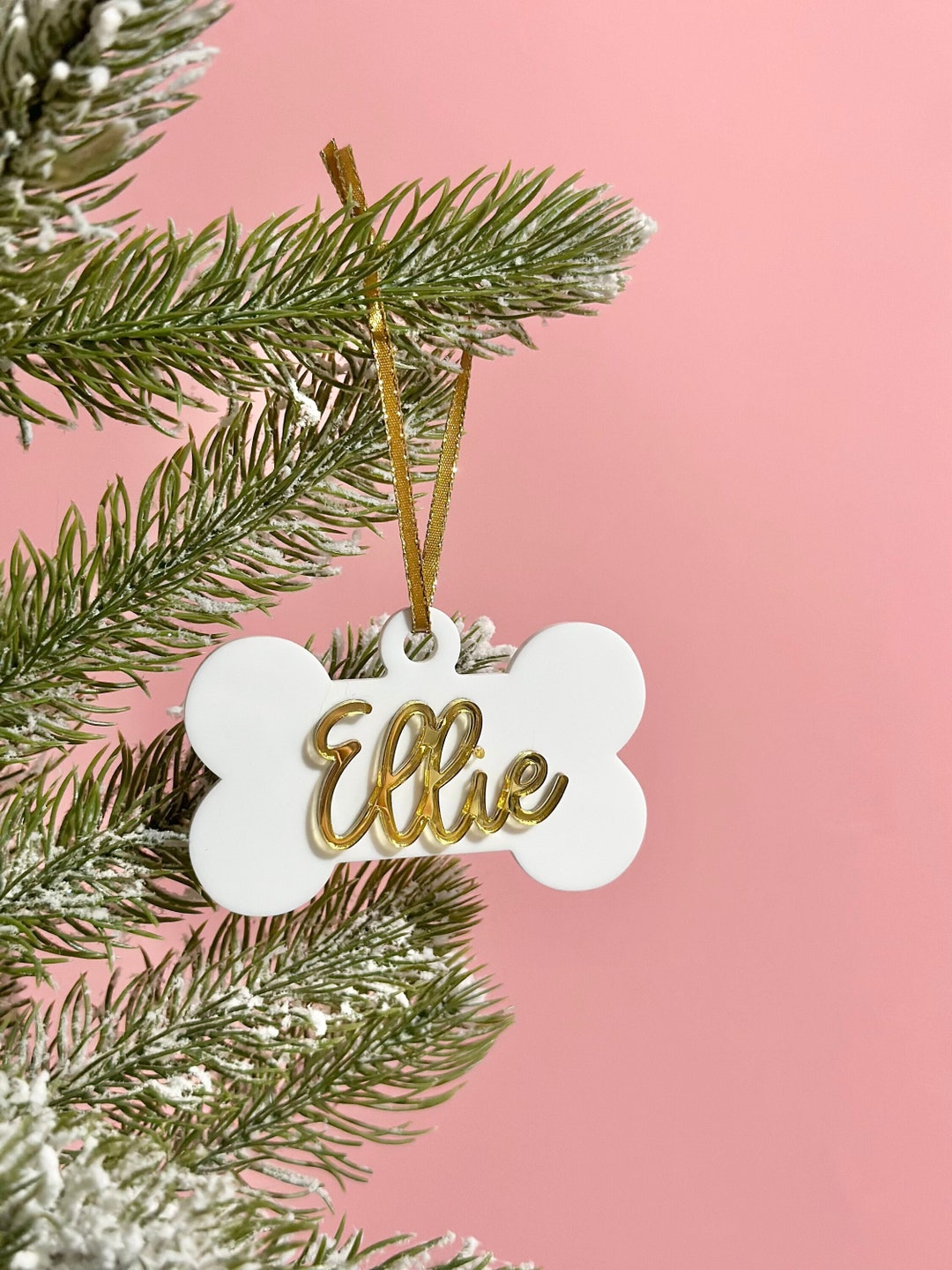 Custom Dog Christmas Ornament Personalized Dog Ornament Dog Etsy