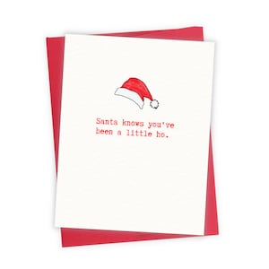 Funny Christmas Cards, Rude Christmas Card, Funny Holiday Cards, Funny Xmas Card, Funny Greeting Card, Christmas Cards for Her SGC008