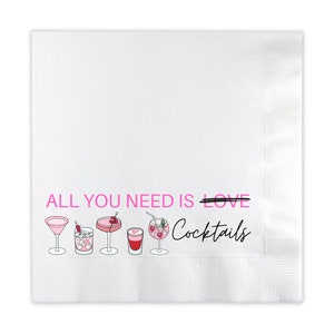 Galentines Day napkins, HAPPY GALENTINES DAY, Valentines Day Gift, Galentines Party, Beverage Napkins, Be My Galentine #SN047