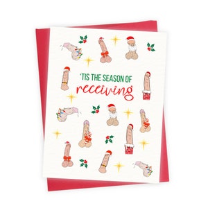 Funny Christmas Cards, Rude Christmas Card, Funny Holiday Cards, Funny Xmas Card, Funny Greeting Card, Christmas Cards for Her, SGC018