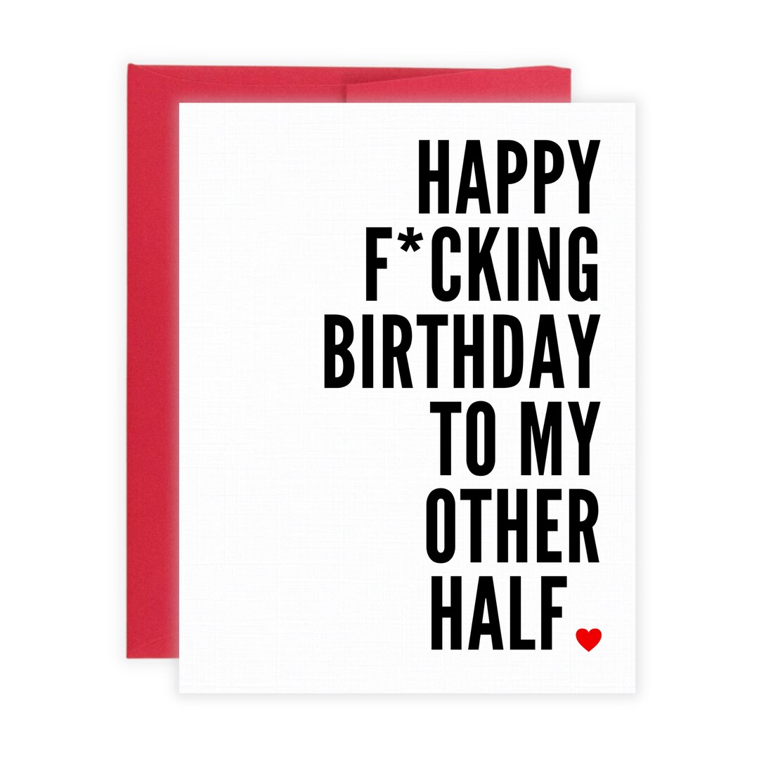 Birthday Card, Funny Birthday Card, Dirty Birthday Greeting Card, Gift ...