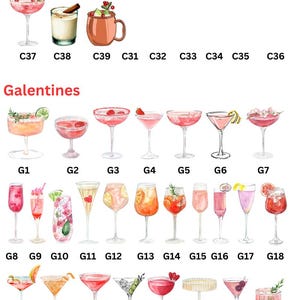 Custom Signature Cocktail Sign, Wedding Drink Sign, Birthday Party, Personalized Drink Menu CBS002.1 image 10