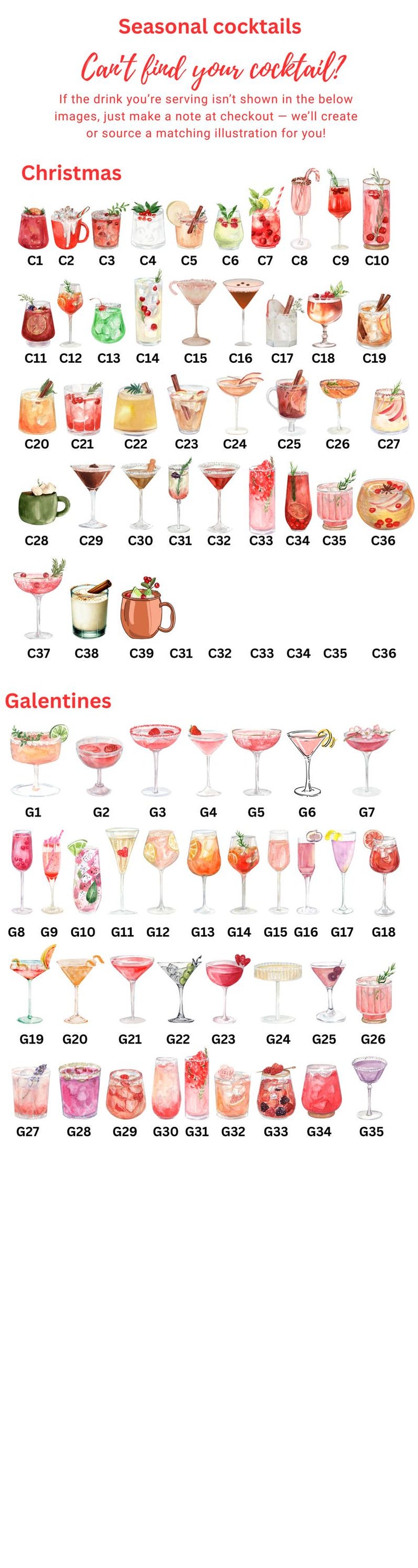 Custom Signature Cocktail Sign, Wedding Drink Sign, Birthday Party, Personalized Drink Menu CBS002.1 image 10