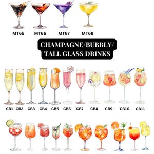 Custom Signature Cocktail Sign, Wedding Drink Sign, Birthday Party, Personalized Drink Menu CBS002.1 image 8