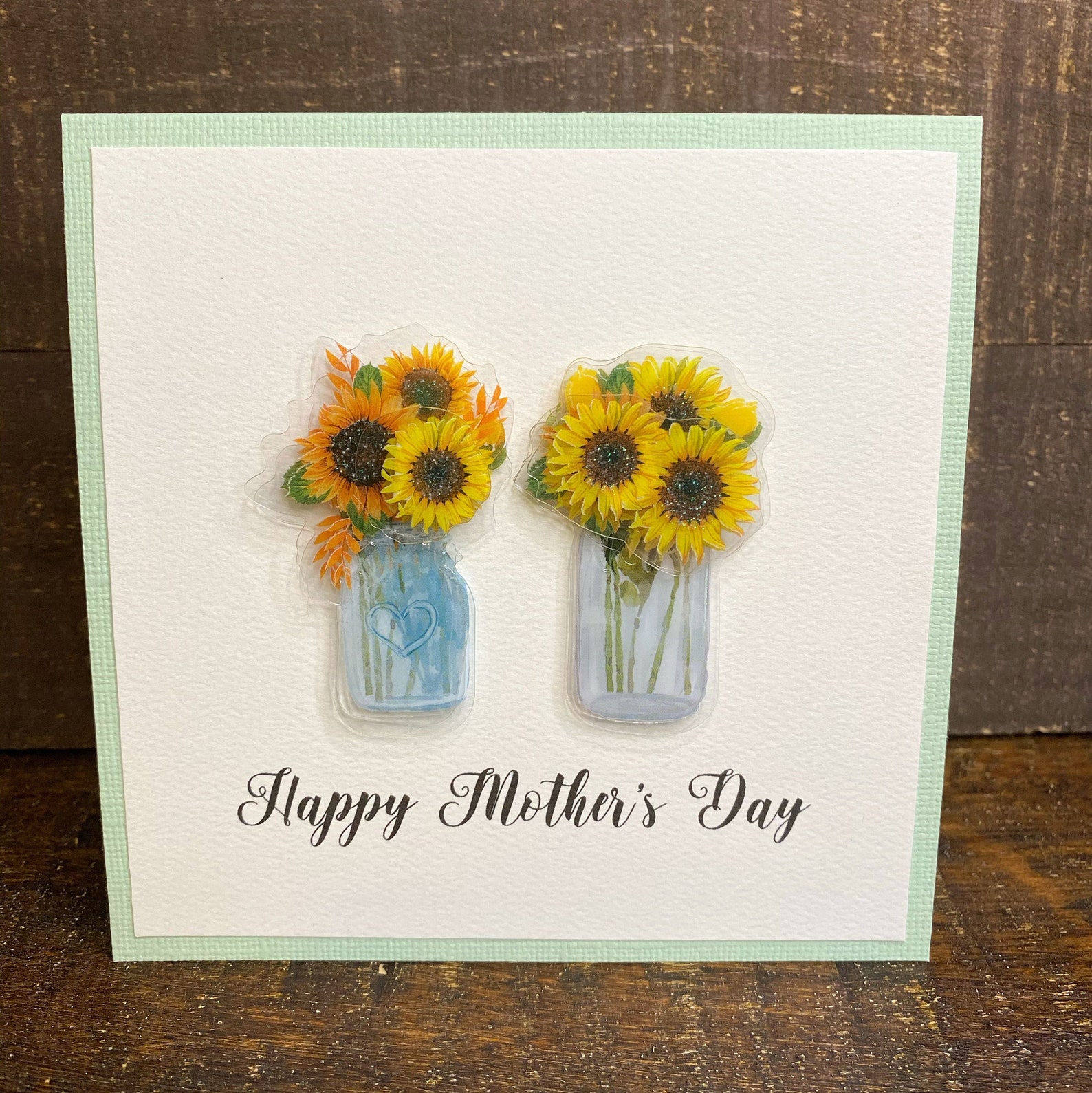 Sunflower Mothers Day Card Mothers Day gifts Sunflower | Etsy
