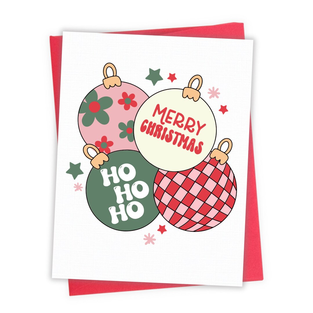 Retro Vintage Christmas Card, Holiday Card, 2023 Holiday Cards, Funny