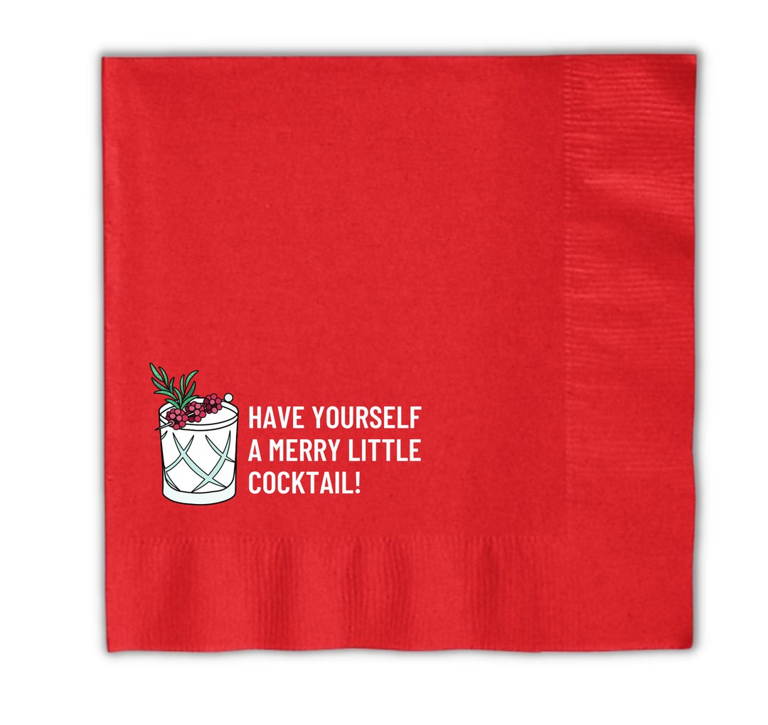 Christmas Cocktail Napkins, Christmas Party, Festive AF, Funny