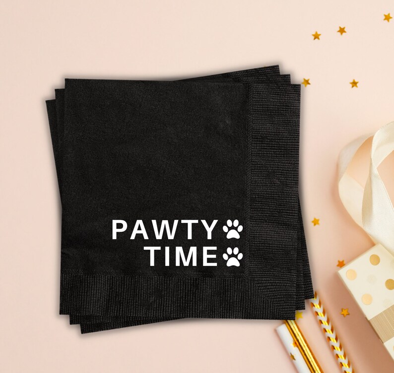 Dog Birthday Napkins Dog birthday party Dog party decorations Dog party supplies Dog First Birthday party