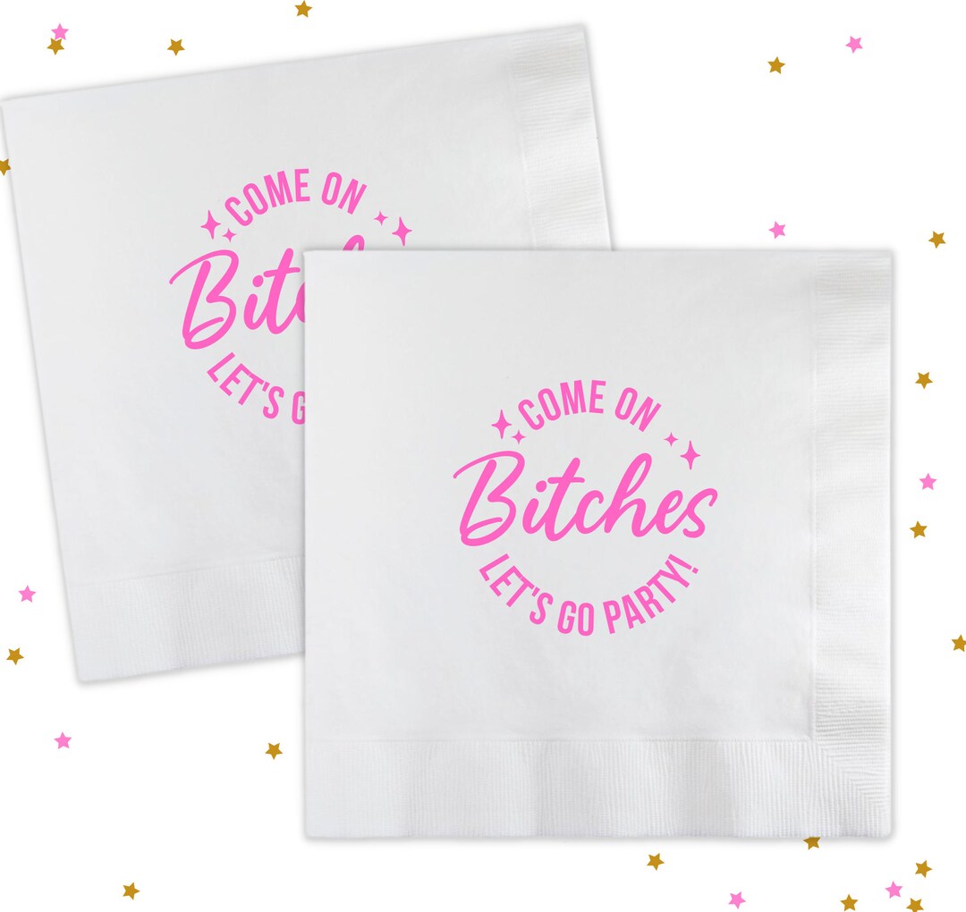 Pink Birthday Napkins 30th Birthday Napkins Pink Doll Etsy