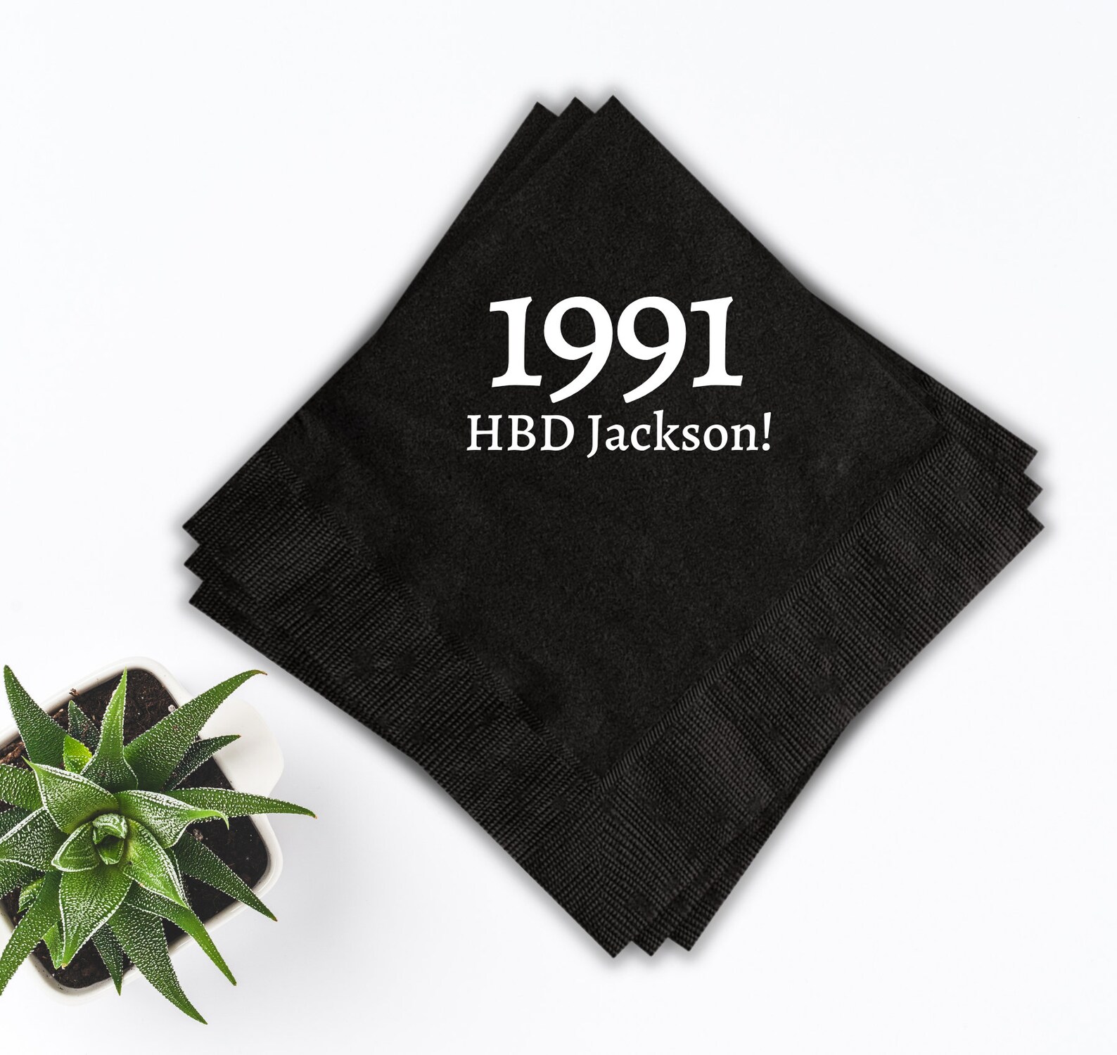 Personalized Birthday Napkins Birthday Party 30th Birthday Etsy