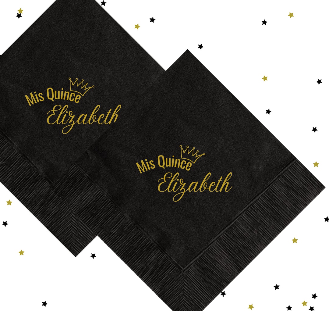 Mis Quince Anos Napkins, Quinceañera Napkins, Mis XV Personalized