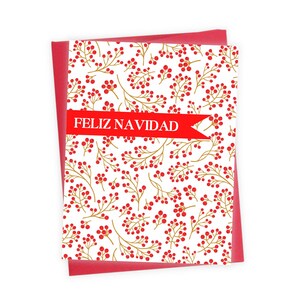 Feliz Navidad Card, Christmas Cards, Spanish Christmas, Holiday Cards, Christmas Card Set, Holiday Greeting Cards, Christmas Greeting SGC004