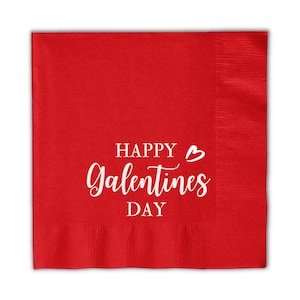 Galentines Day napkins, HAPPY GALENTINES DAY, Valentines Day Gift, Galentines Party, Beverage Napkins, Be My Galentine #SN049