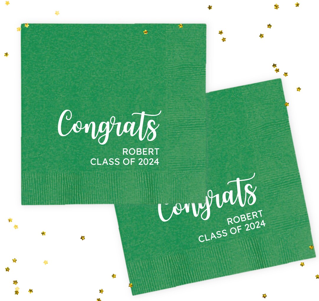 2023 Graduation Party Napkins Class of 2023 Personalized Etsy