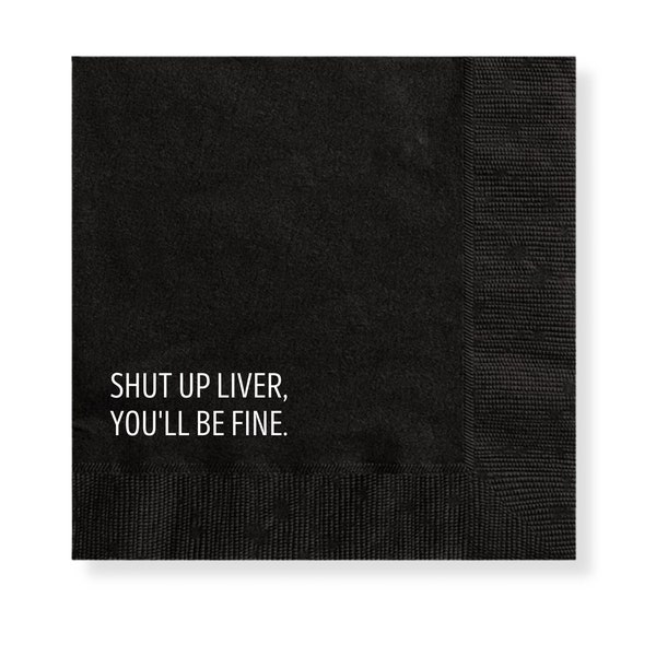 Funny Cocktail Napkins Etsy