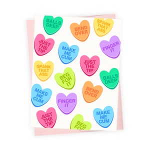 Naughty Sex Rude Funny Valentines Cards Offensive Novelty Banter Dirty Love - Here's Your Valentine's Card, Now Let Me Sit On Your Cock - UK