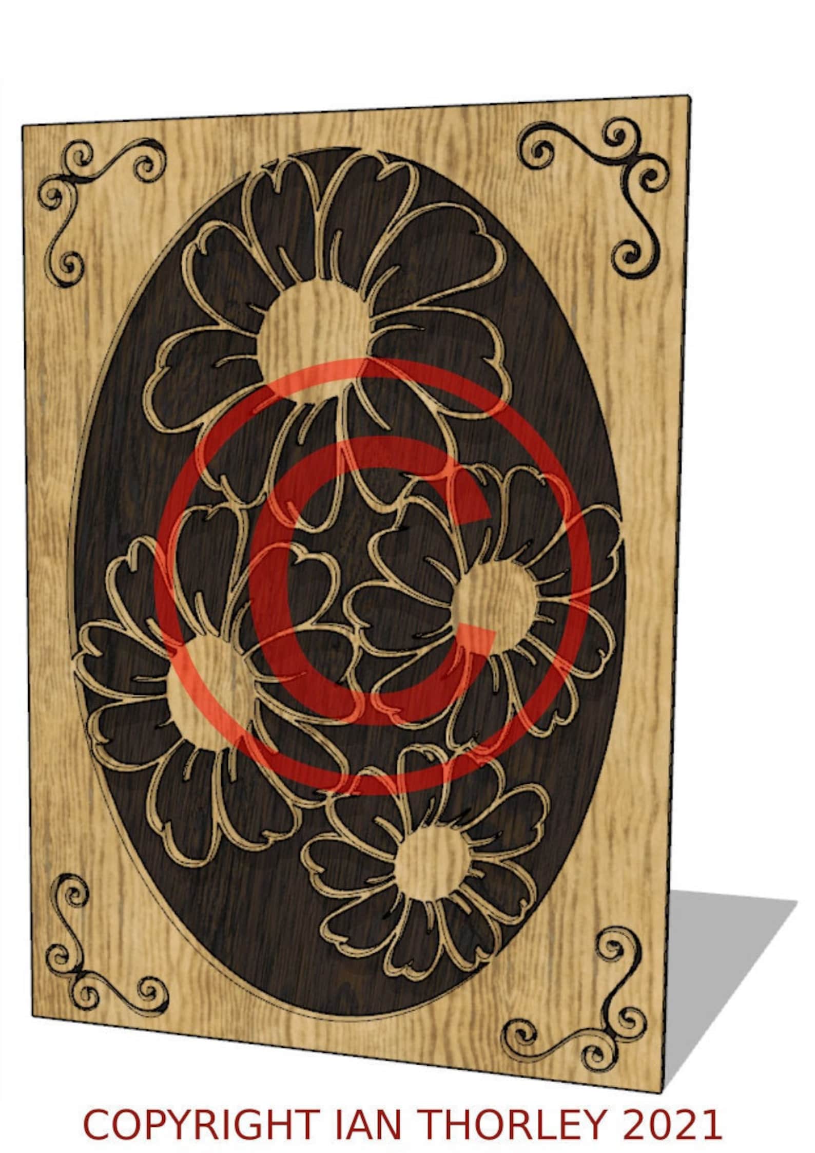 Flower Frame 1scrollsaw Cutting Patternscroll Saw Patterns Etsy