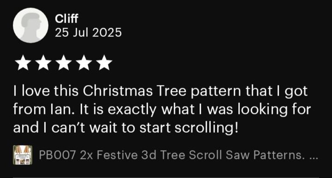 PB007 2x 3D Tree Scroll Saw Patterns: Festive Christmas Ornaments (1st ...